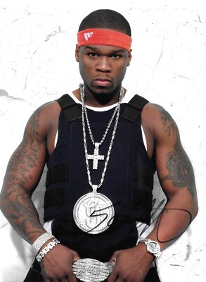 Curtis '50 Cent' Jackson signiertes 10x8 Foto 
