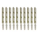 10 PCS Diamond Jig Saw Blades 4-Inch T-Shank 50 Grit for Hard Granite Tile