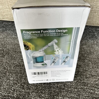 Denfany Nano Ion Hot Mist Facial Steamer Portable Rotatable Salon