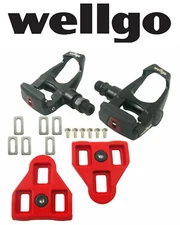 Wellgo W40 Look / Delta Style Clipless Pedals Road Bike Racing Clip in Style Fit