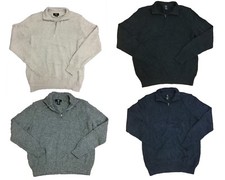Calvin Klein Pullover Sweater, Men's CK 1/4 Quarter Zip Dressy Top, 100 Cotton