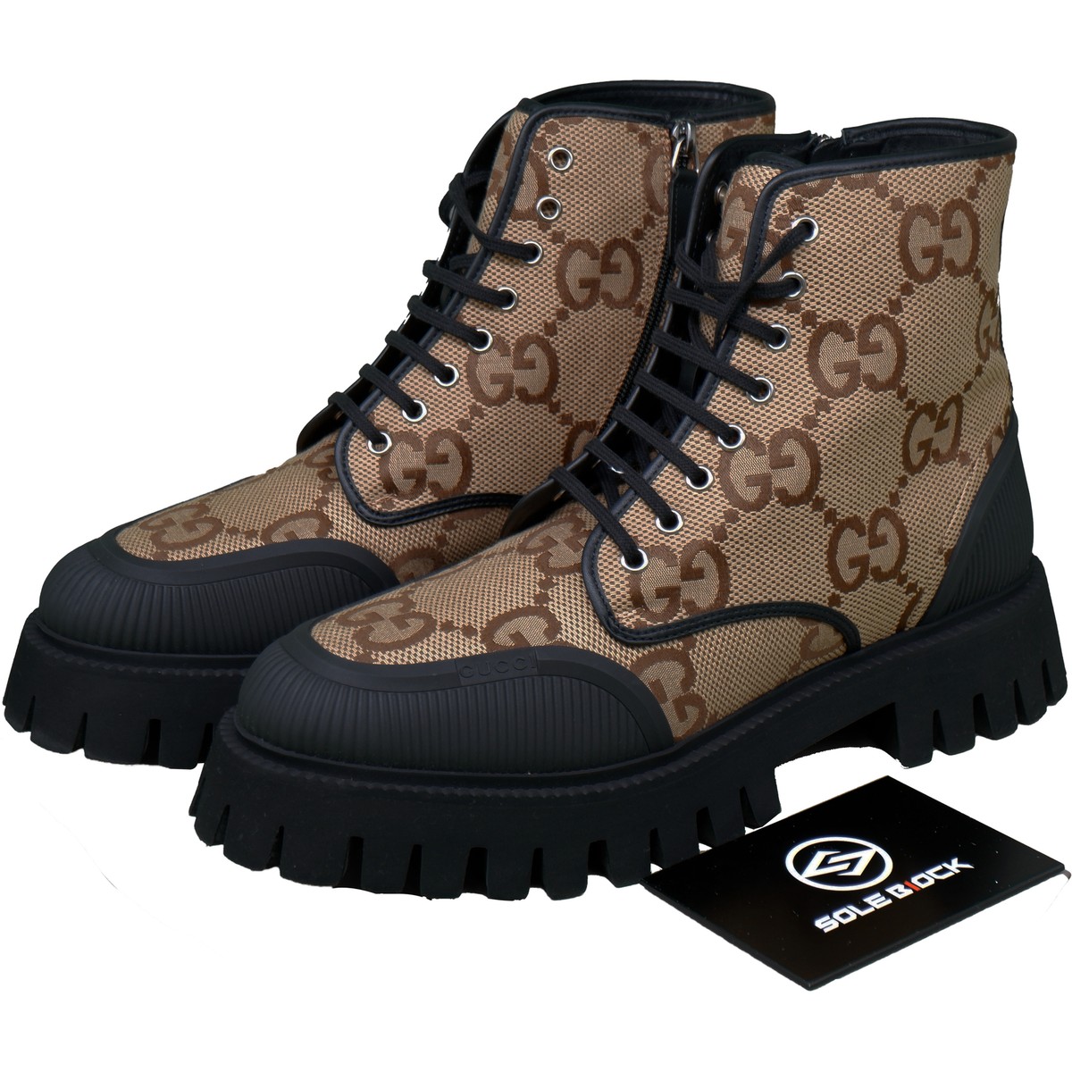 GUCCI Canvas Ankle Boots 3.5cm Men Brown 699970 UKOF0 2590 | eBay