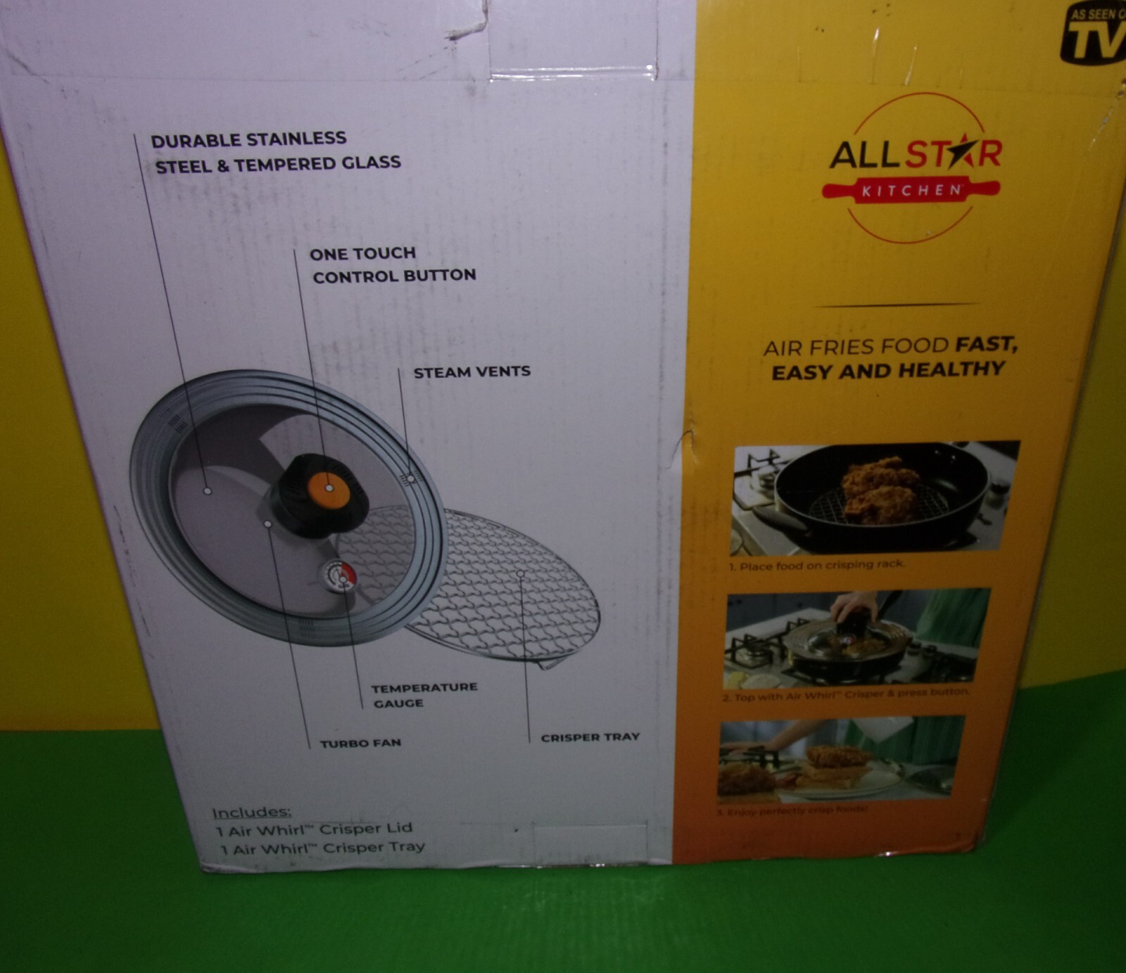 Sitemapcdatahttpabckniqoocomair Whirl Air Fryer Lid Crisper Glass Stainless Steel Reviews