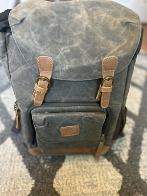 SBS PHOTOGRAPHY WAX COTTON CANVAS AND LEATHER CAMERA 