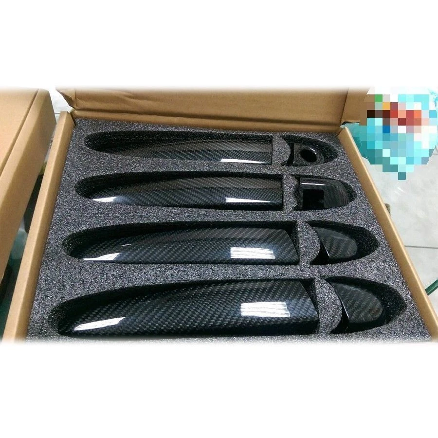 Fit for BMW E92 E93 2DR Carbon Fiber Door Handle Bar Cover 3 Series 328i xDrive - Imagem 3 de 4