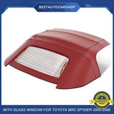 Bordeaux Convertible Soft Top With Glass Window For 2000-2006 Toyota Mr2 Spyder Bordeaux Convertible Soft Top With Glass Window For 2000-2006 Toyota Mr2 Spyder