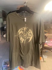 Mens Navitas T-Shirt Size M Fishing Green Outdoors Hiking