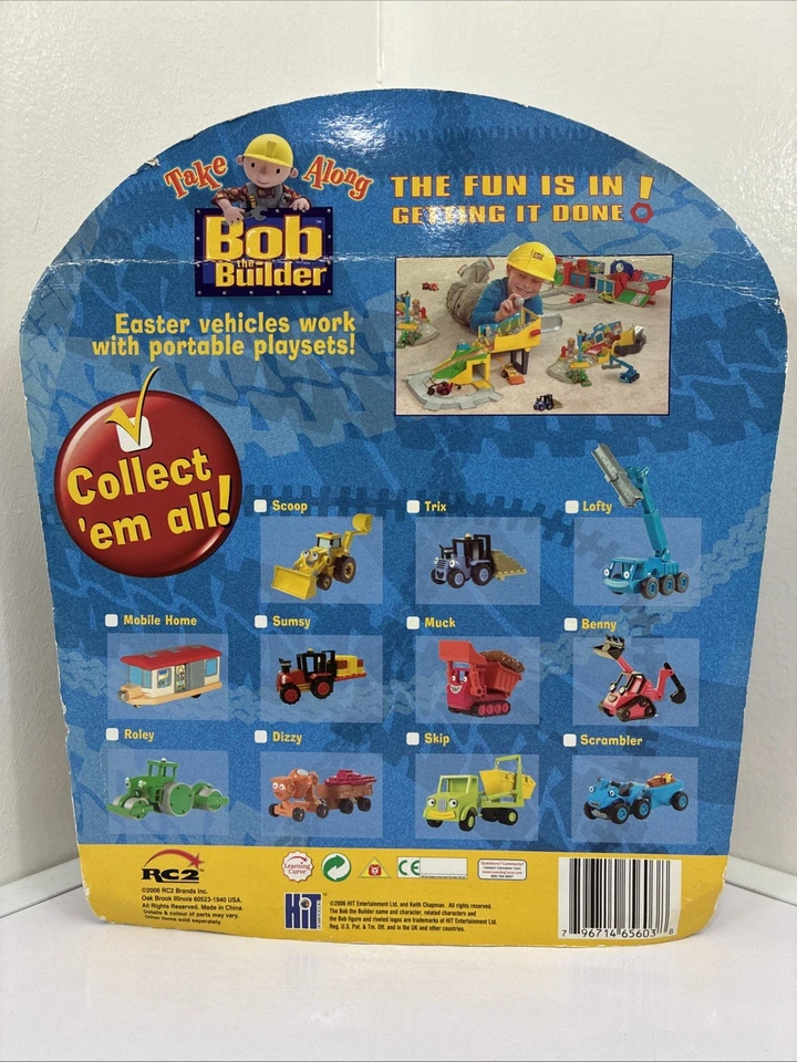 Bob The Builder Portable Die-Cast Easter Pack - 6 Vehicles NEW FACTORY SEALED!! - Image 4 of 4
