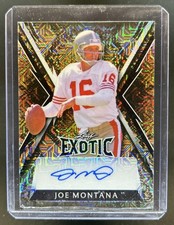 2023 Leaf Exotic Joe Montana Mojo Tiger Auto Autograph #/8