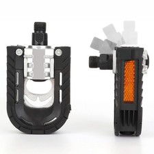 Universal 9/16 inch Folding Bike Pedals with Reflective Strips Aluminum