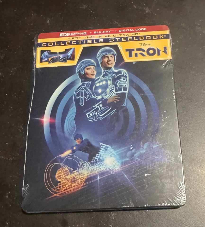 New & Sealed Tron 4K SteelBook UHD Blu-ray [1982] - Ships Next Day Foto 2 de 2
