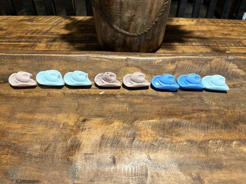 Lot of 8 wax melts Cowboy Hats, assorted scents