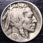 1926 Buffalo Nickel 5c US Coin Philadelphia Mint