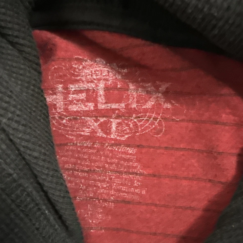 Helix T-Shirt Y2K Youth Size XL Red Black Thermal Long Sleeve Hoodie BOYS - Image 4 of 4