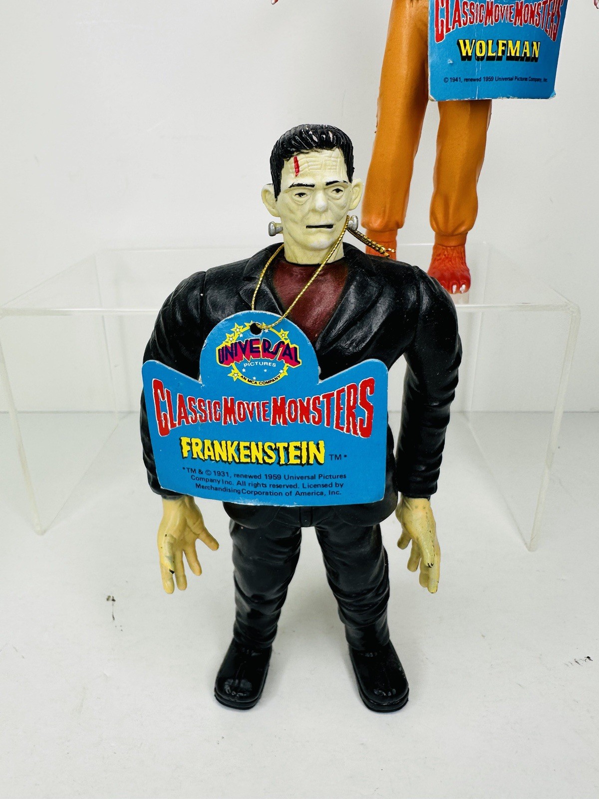 Vintage Imperial Universal Classic 8” Movie Monsters Set Of 4 figures 1986