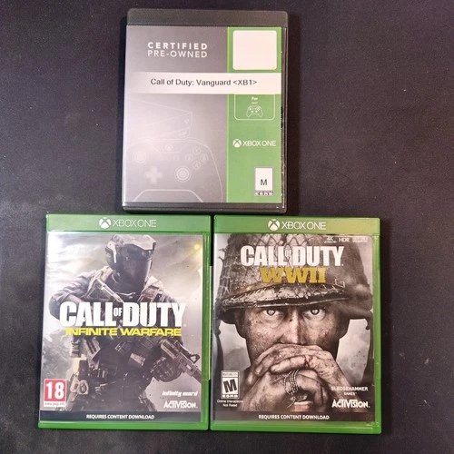 Lot of 3 Xbox One Call of Duty Games, WW2 - Vanguard - Infinite Warfare