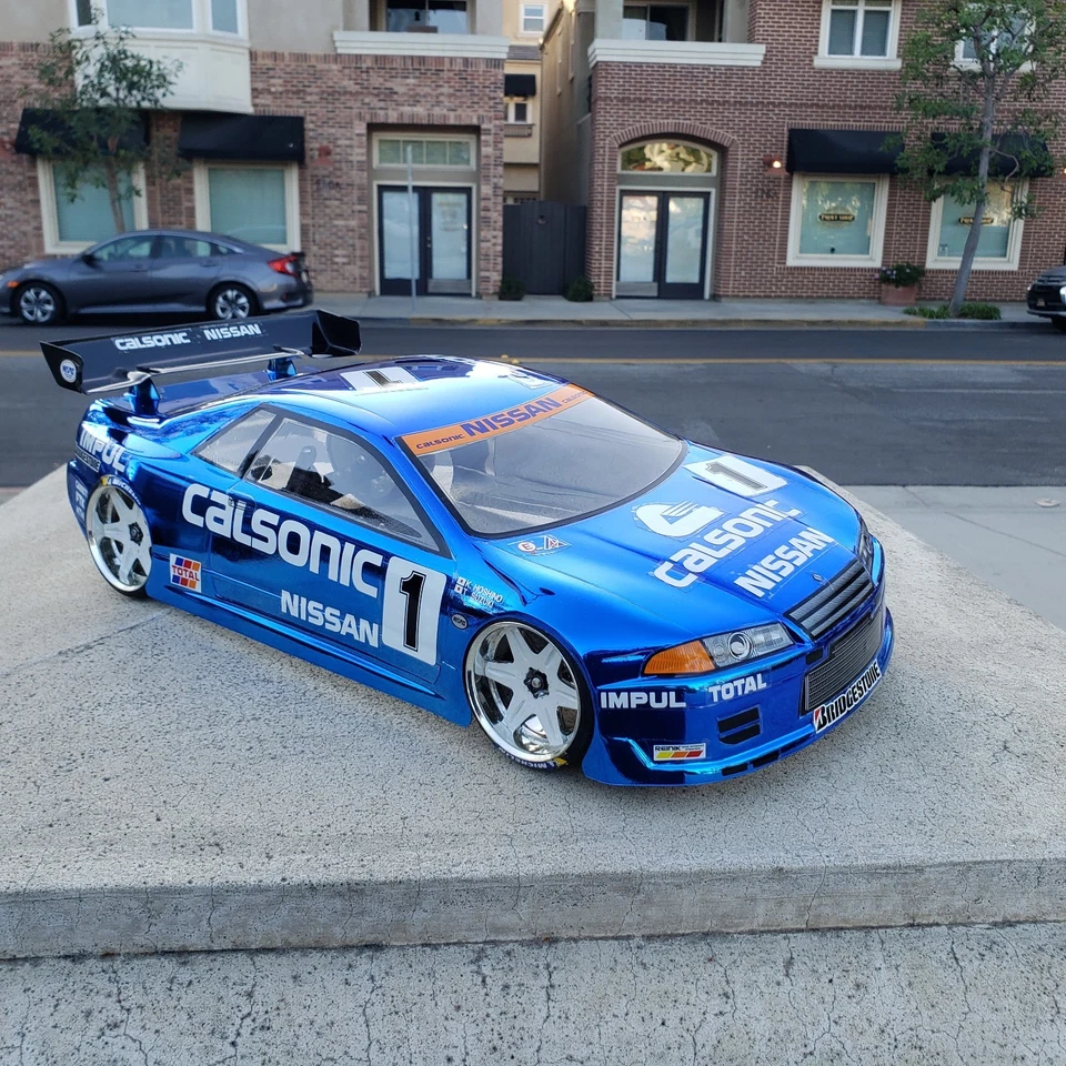 200mm 1/10 Custom Paint Calsonic R32 4Tec2 drift HPI DC10 YD2 MST TT02 Body Only - Image 3 of 4