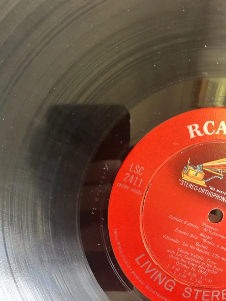 RCA Living Stereo LSC-2411 - CESARE VALLETTI Promo Copy - Shaded Dog LS - Image 3 of 4