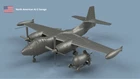 L'Arsenal Models 1/700 NORTH AMERICAN SAVAGE AJ-2 UNFOLDED WINGS 3D Printed Set