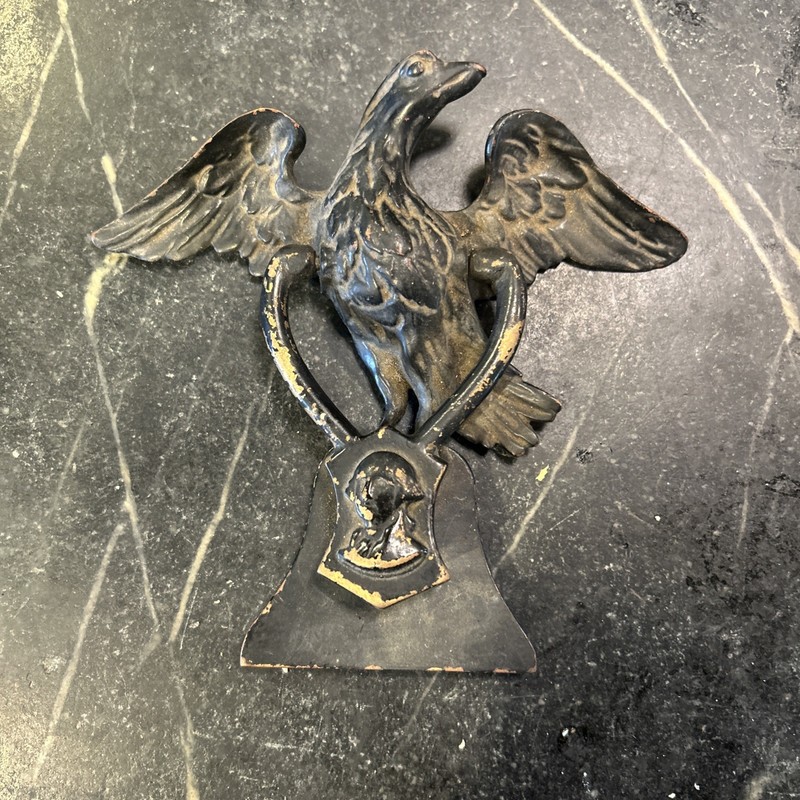 Vintage Original Cast Iron EAGLE & George Washington Door Knocker