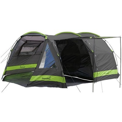 Skandika Kambo 4 Personen Familienzelt Campingzelt Tunnel grün Moskitonetze NEU