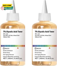 7% Glycolic Acid Exfoliating Toner, Exfoliating Facial Toner, Pore Minimizing To