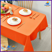 Tischdecke Outdoor Wetterfest Abwaschbar Orange 130X160Cm Garten Terrasse