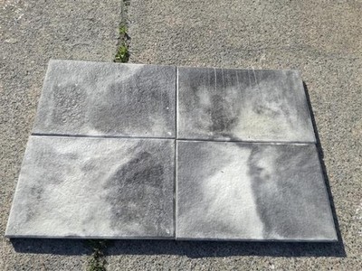 Terrassenplatten 1C ANCONA WEIß-SCHWARZ GEFL. 60/40/4 CM