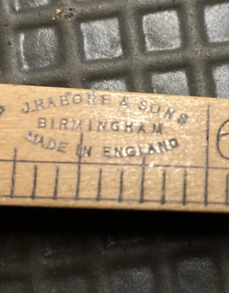 Vintage J.Rabone & Sons Birmingham No 1612 Boxwood Tapered Ruler - Image 3 of 4