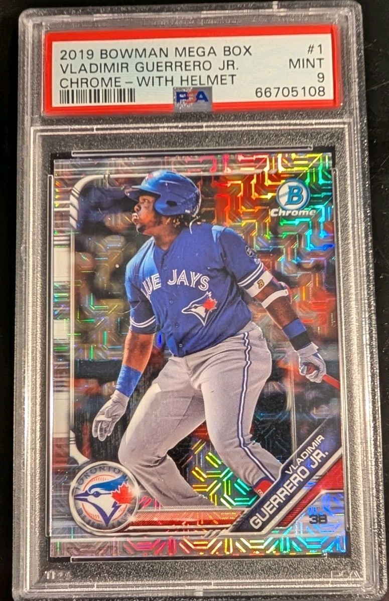 Vladimir Guerrero Jr Rookie RC 2019 Bowman Chrome With Helmet Sweet PSA 9 ++ 👀✅ view 5