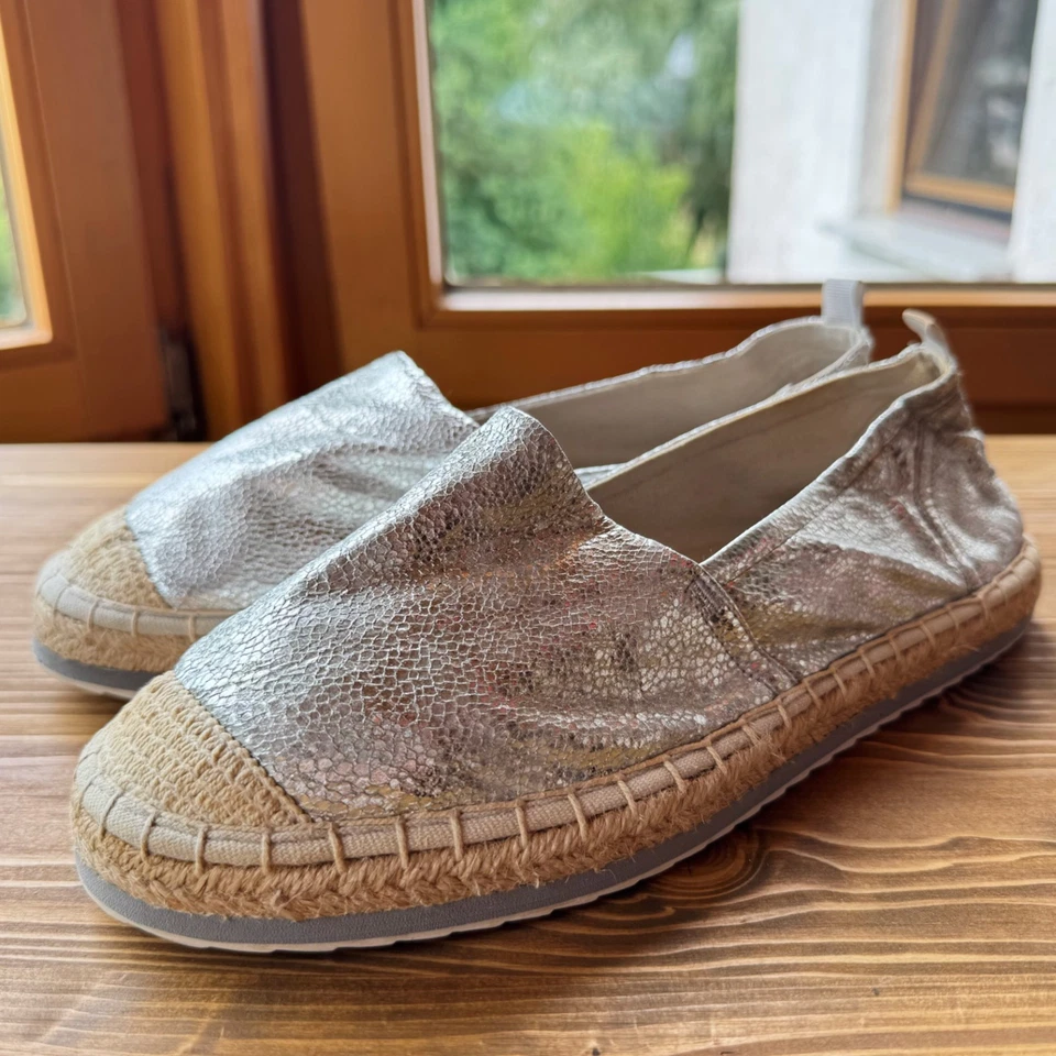 Marco Tozzi Espadrilles Gr. 40 Silber Damen Slipper - Bild 1 von 4