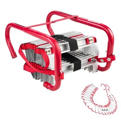 Uimoso 50FT Fire Escape Ladder for 5-6 Story Emergency Use, Retractable Design