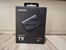 New Samsung T9 1TB External Portable SSD MU-PG1T0B Black 2000MB/s Drive Only