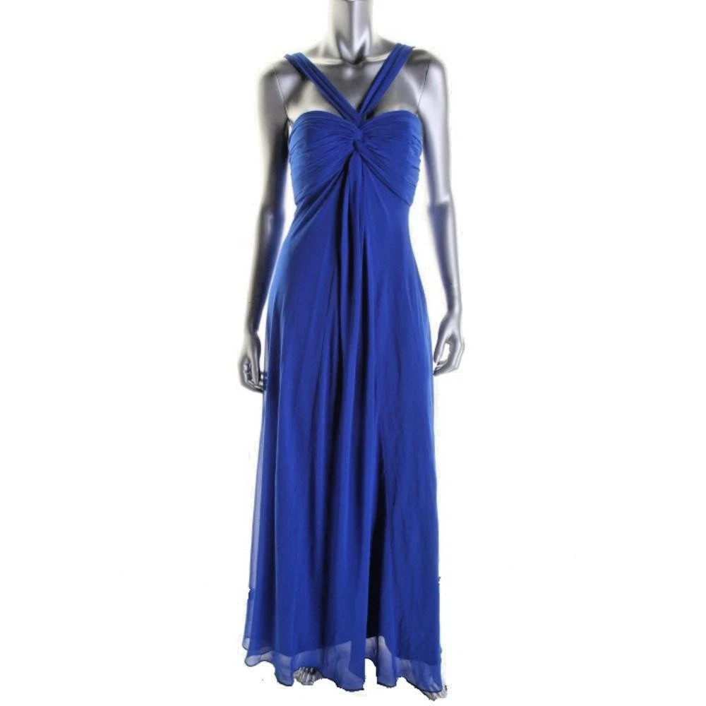 royal blue short strapless prom dresses XXS 2010s Vionnet Deep V Neck Dress NWT Drapey Sexy Low Cut Summer – Style  & Salvage main image 0