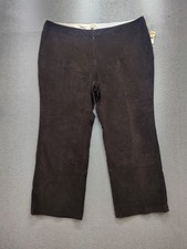 Talbots Women Pants 24W Brown Corduroy Bootcut Leg Classic Fit Pockets Casual