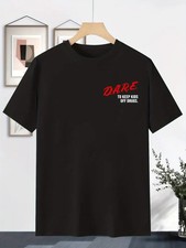 Stay Away from Drugs Double-Sided Print Men's Fashion Trendy T-Shirt, Perfect f