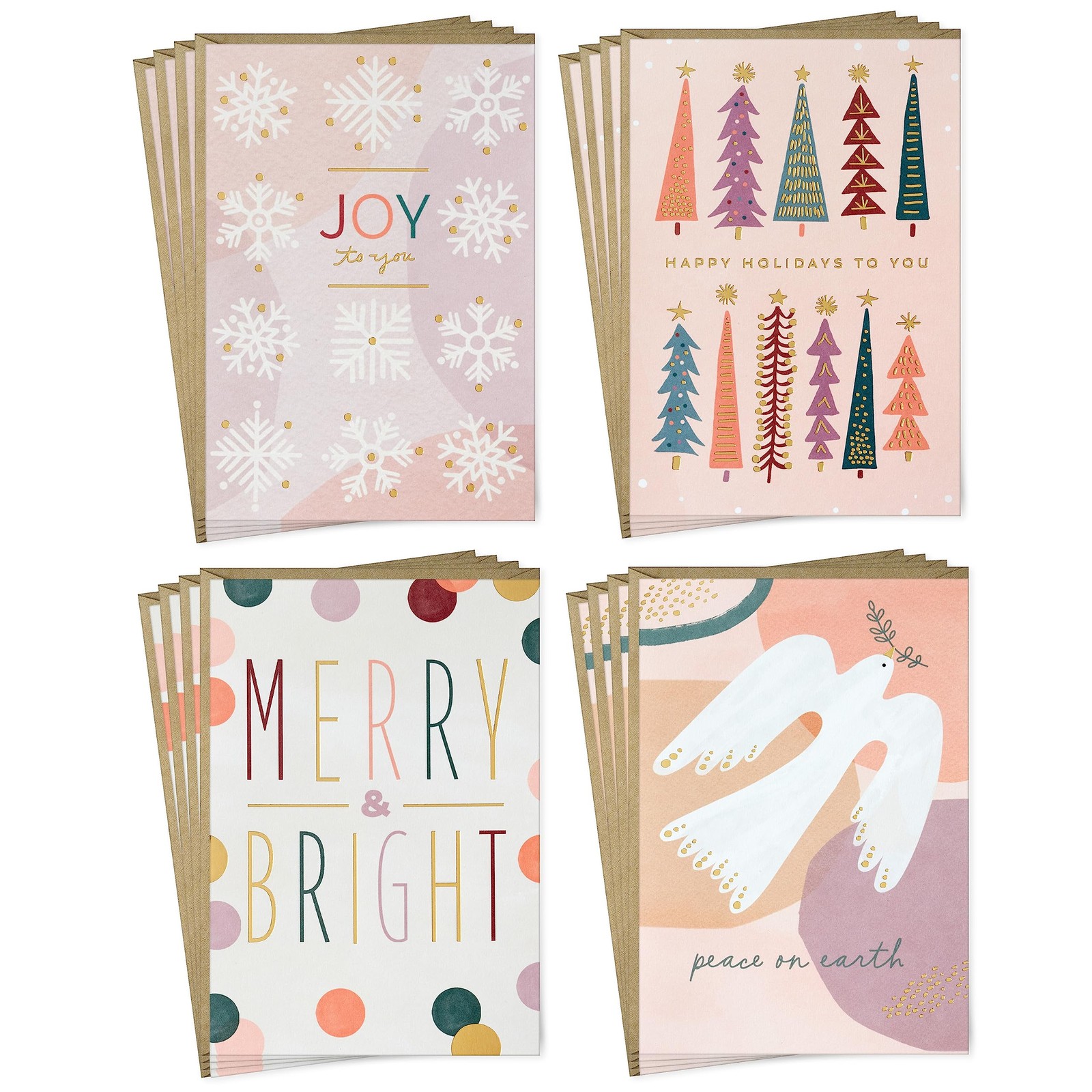 Ed Christmas Card 11, Pastels Holiday Assortment