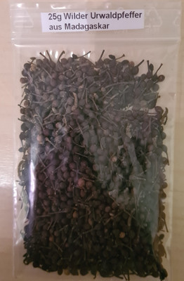 25g Urwaldpfeffer Wilder Pfeffer Voatsiperifery GERMAN QUALITY CONTROL