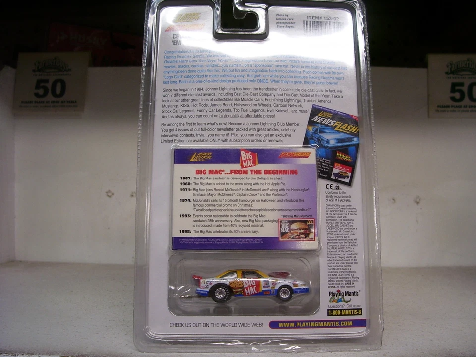 1/64 NHRA BIG MAC MCDONALDS PRO STOCK JOHNNY LIGHTNING RACING DREAMS - Image 4 of 4