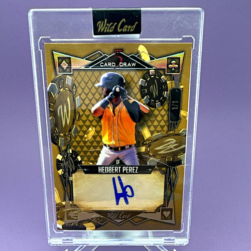 Wild Card 5 Card Draw 2023 Hedbert Perez Blue Jays Auto 1/1 5CDM-24