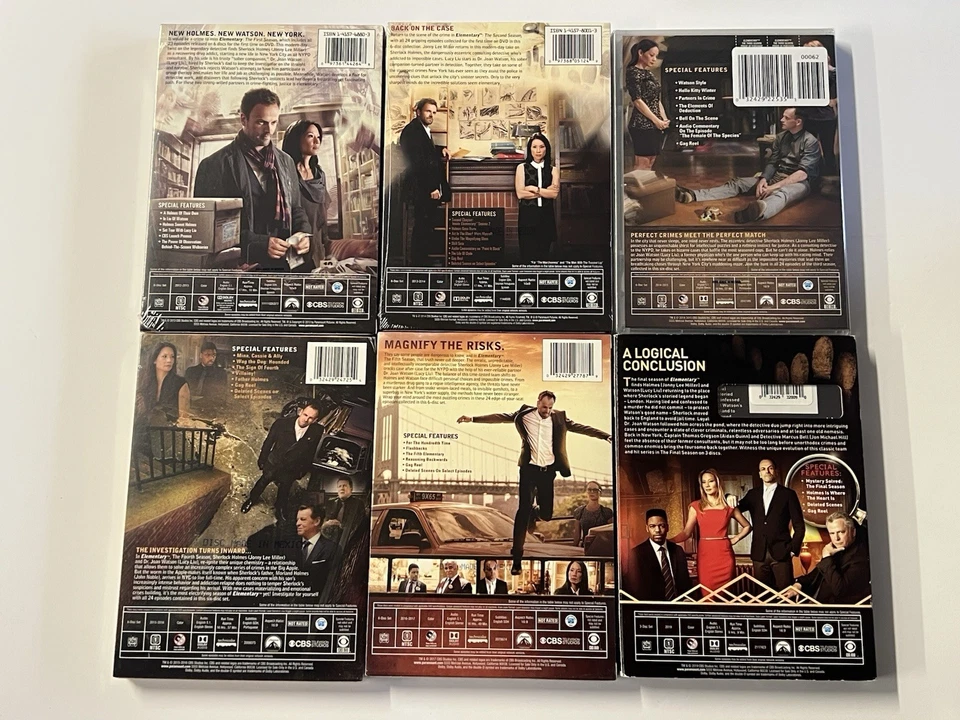 Elementary: The Complete Series Seasons 1-6 DVD Box Sets Miller Liu NEW SEALED! - Image 2 of 2