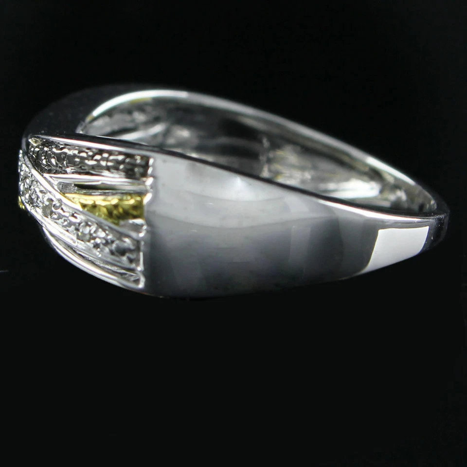 Damas Plata Esterlina Diamante Enchapado en Cruz Rg 14K Chapado en Oro Amarillo Más Bajo eBay Foto 3 de 4