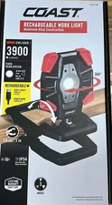 Coast 3900L Clamp Work Light Rechargeable, Power Bank- #CWL400R NEW