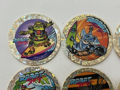 6X ROBOT SURF Pog Milk Cap Surfing WPF #44 SERIES II 90s Foil Game