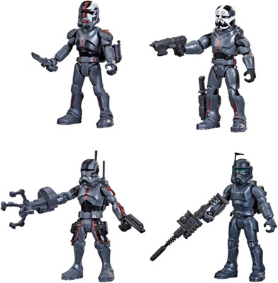 STAR WARS Mission Fleet Clone Commando Clash 2.5-Inch-Scale Action Figure 4-Pack