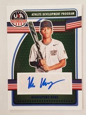 KEKAHUPONO KONG 2023 Panini Stars & Stripes ATHLETE DEVELOPMENT BLUE FOIL AUTO