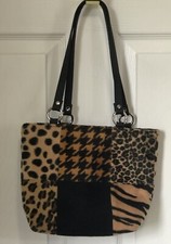 purse strap With Handles Animal Print 11 Inch Wide 8 Inch Tall Handle 10 Inch
