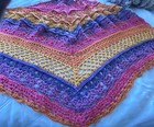 handmade crochet shawl wrap triangle — photo 3
