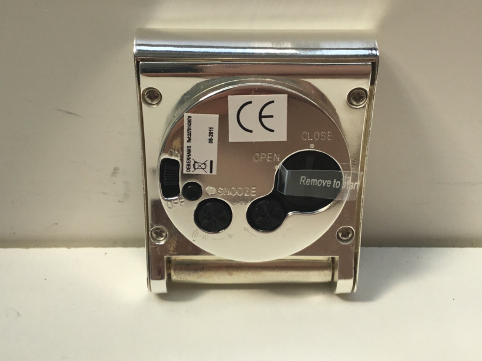 JASPER CONRAN Silver Plated Folding Travel Alarm Clock BOXED N23 eBay