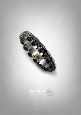 Skulls Sterling Silver 925 Wedding Ring by Ezi Zino